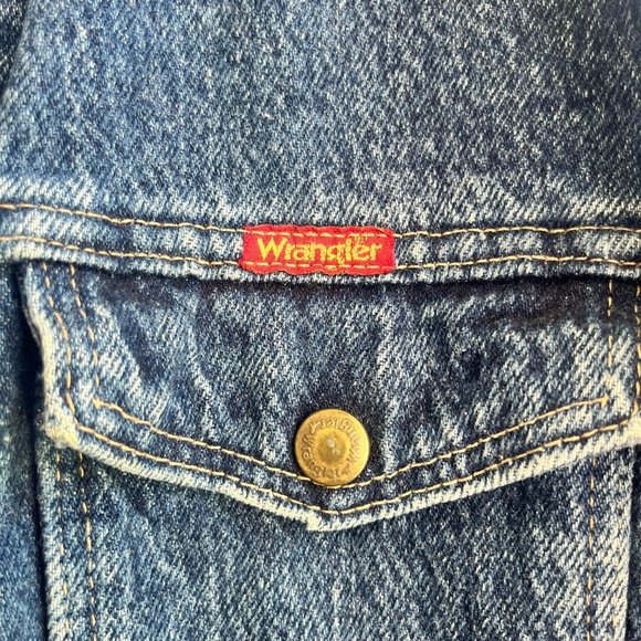 WRANGLER Jean Jacket Like New Condition - Men's Medium - Picture 4 of 8